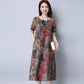 Women Summer Dress Loose Plus Size Casual Dress Vintage Print Beach Sundress Dresses Vestidos