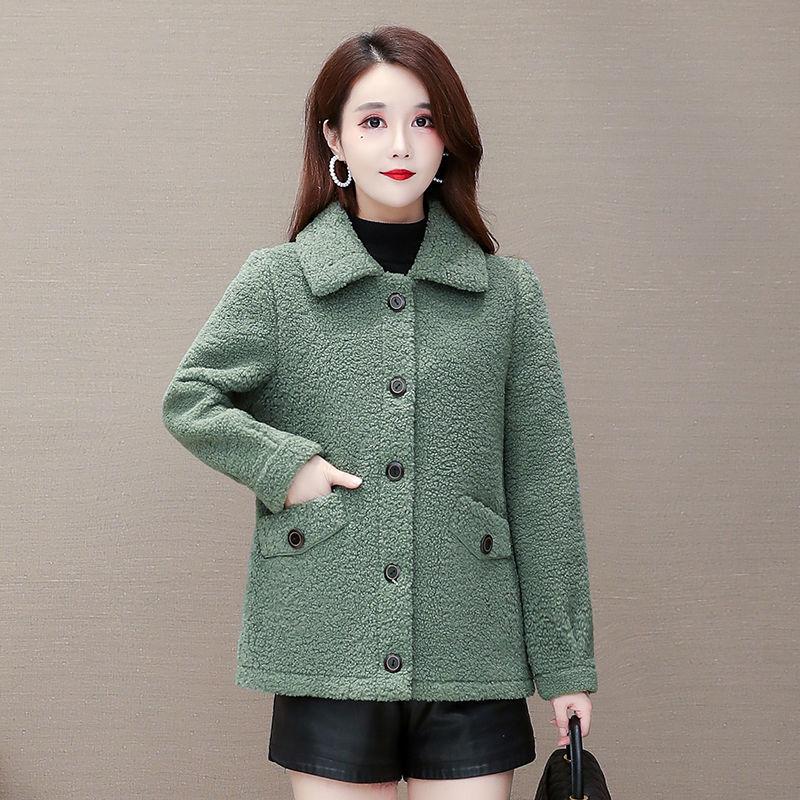 Fur Coat Women's Winter Imitation Lamb Wool Short Lamb Velvet Coat Thick Granular Velvet