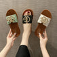 Summer Flat Slippers Women's Solid Color Outer Wear Soft Bottom Non-slip Slippers