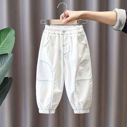 Children's Pants Spring and Autumn Children's Clothing Boys and Girls Overalls Casual Pants Korean Loose Trousers