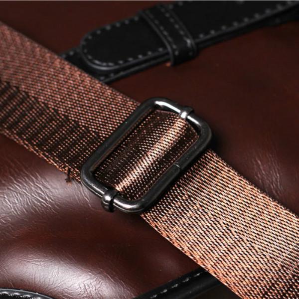 Business briefcase men crazy horse leather zipper waterproof handbag shoulder bag computer bags