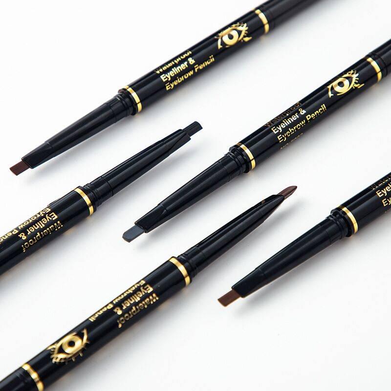 Double eyebrow pencil waterproof eyebrow pencil waterproof sweat-proof cosmetics will not fade