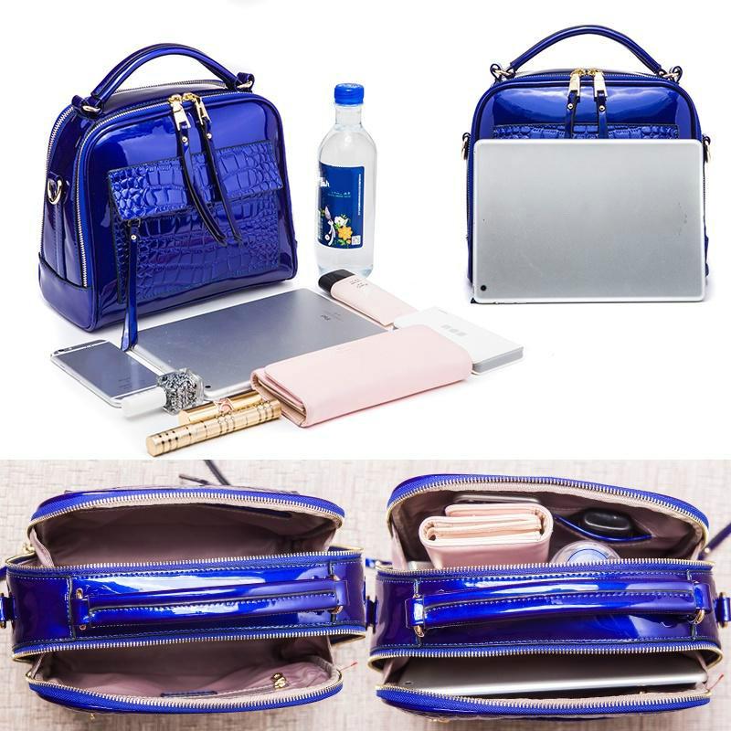 Women Leather Handbags Bag Women Crocodile Tote Female Crossbody Shoulder Bags Brand Women's