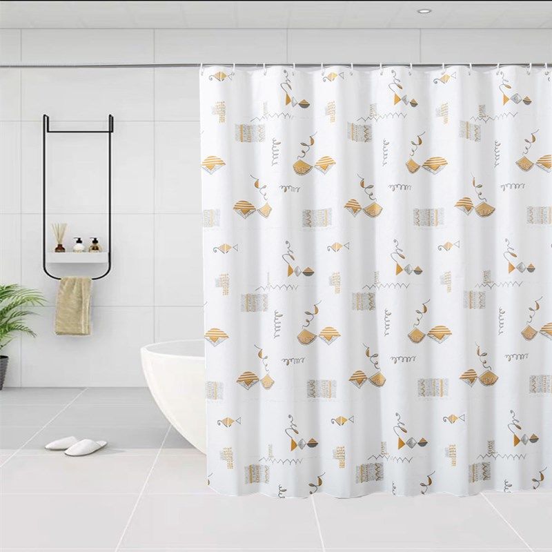 Bathroom Thickened Shower Curtain Cloth Waterproof and Mildew Proof Shower Curtain Bathroom Partition Curtain Curtain