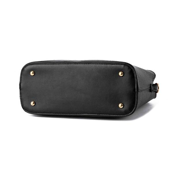 Handbags Women Pu Leather Waterproof Shoulder Shell Crocodile Pattern Bags Crossbody(Solid Color)