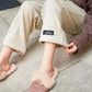 Woolen Pants Female Autumn and Winter Students Korean Loose Wide-leg Pants Nine-point Pants Straight High-waisted Casual Pants