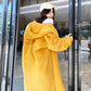 Oversized Winter Warm Hooded Large Size Long Solid Color Faux Fur Coat Casual Long Sleeve Women Fur Jacket Outwear