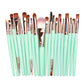 7 Pcs Diamond Shape Makeup Brush Set Dazzle Glitter Foundation Powder Makeup Eyeshadow Brush Kit