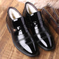 Cotton Shoes Men's Winter Warm and Velvet High-top Leather Shoes Business Casual Cotton Shoes Middle-aged and Elderly Leather Shoes