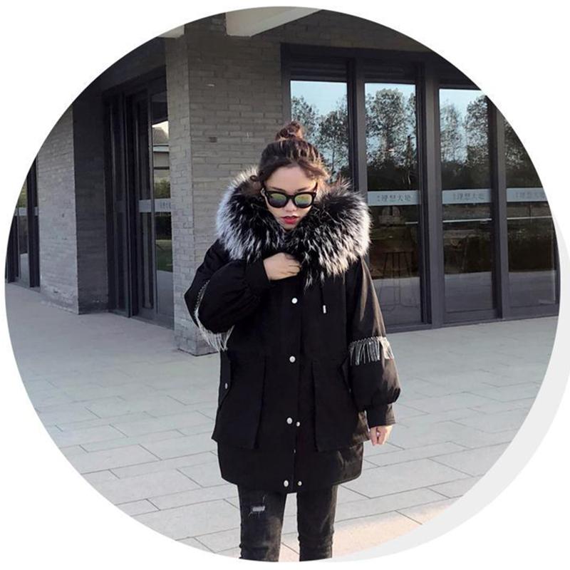 Net Celebrity Women's Down Jacket Mid-length Style Understands Winter Fashion Tide Brand Parka Coat