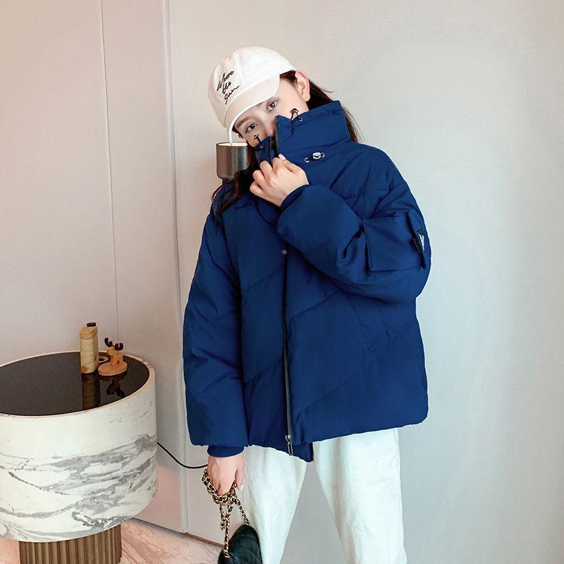 Women's Fashion Short Jacket Winter Thicken Loose Large Size Down Cotton Jacket Trend All-match Hooded Ladies Cotton Jacket