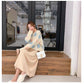 Big Wave Point Pullover Sweater Women's Loose Korean long-sleeved Round Neck Warm Sweater