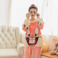 Genuine Flannel Autumn and Winter Women's Pajamas Plus Velvet Thick Coral Fleece Suit Large Size Warm Home Service