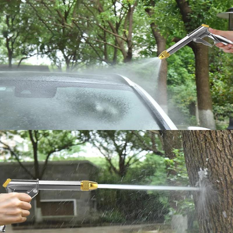 High-pressure Car Wash Water Gun Household Tap Water Ground Pressurized Multi-function Car Brush Nozzle Car Wash Water Gun Head
