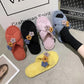 Cotton Slippers Female Cute Plush Slippers Wear Plush To Keep Warm At Home Winter Slippers Non-slip Breathable Cross Slippers