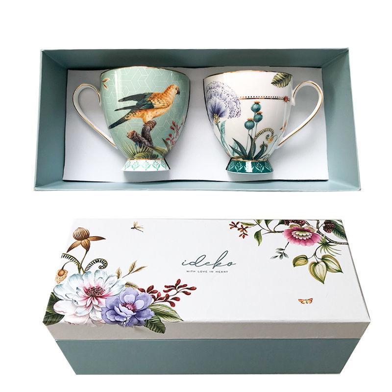 Bone China Mug Water Cup Gift Ceramic Coffee Cup Small Luxury European Style Set