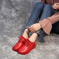 Cowhide Women's Shoes Spring and Autumn Sports Casual Shoes Leather Comfortable Flat Bottom Mother Shoes Soft Bottom All-match Four Seasons Shoes