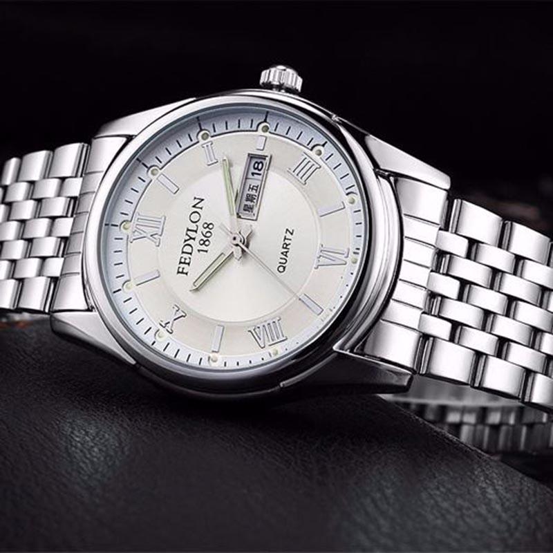 Classic Dress Watches Men Genuine Strap Automatic Mechanical Calendar Top Brand Luxury Wristwatch