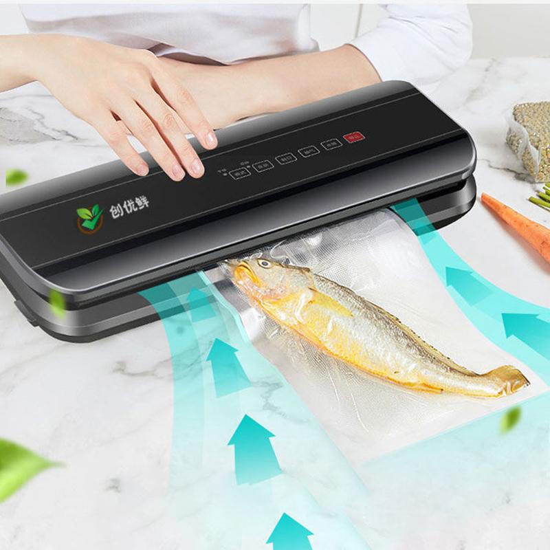 Household Food  Vacuum Sealer  Automatic Commercial Vacuum Sealer Packaging Machine Include 10Pcs Bags