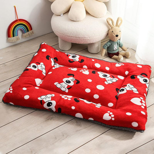 Dog Mat Cat Sleep Pad Autumn Winter Thick Pet Nest Winter Warm Hair Blanket Sleeping Pad