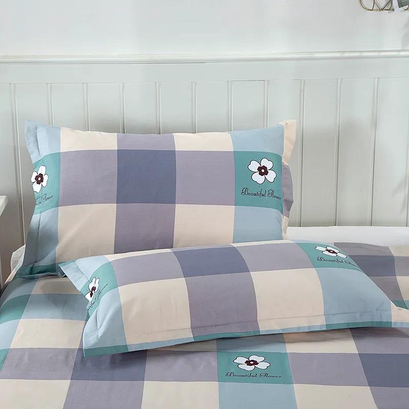 100% Cotton Thick Pillowcase Single Double Bed Upper Pillow Core Cover Student Dormitory A Pair of Pillowcases