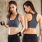 Purple Breathable Sports Bras Women Hollow Out Padded Sports Bra Top Gym Running Fitness Yoga Tops