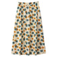 Women Skirts Female Summer Casual A-line Skirt Thin Elastic High Waist Skirts Vintage Loose Long Chiffon Floral Skirt