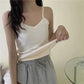 Winter Camisole Crop Top Women Plus Velvet Bralette Spaghetti Strap Corset Tank Top Winter Warm Thermal Vest Innerwear Bralets Yk2 Cami Black