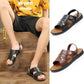 Sandals Men's Waterproof Non-slip Beach Shoes Men's Dual-use Large Size Sandals and Slippers Imitation Leather