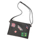 Business clutch bag men women medal leather large capacity anti-theft shoulder bag Crossbody bags