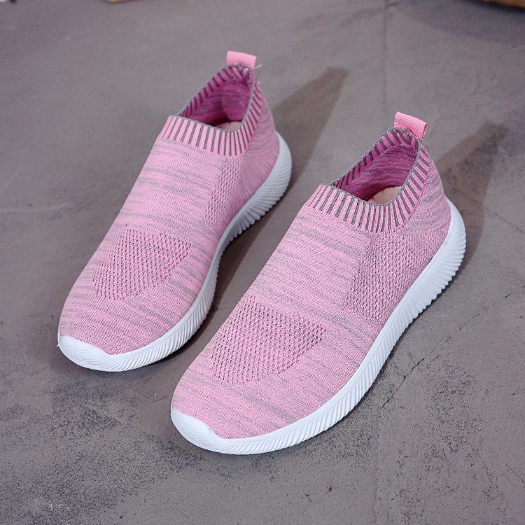Spring Summer One-step Women's Shoes Mesh Casual Lightweight Sports Running Shoes Lazy Convenient Single Shoes