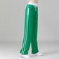 Women's Color Block Wide Leg Yoga Pants Mid-Waist Loose Quick-drying Sports Pants Spring and Summer Korean Style