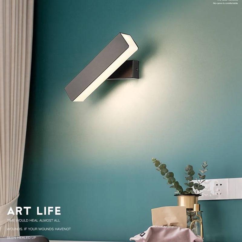LED Wall Lamp 360 degree rotation adjustable bedside light Living room Wall Lamps Corridor decor