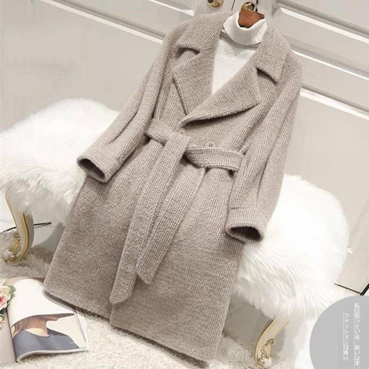 Women Wool Coat 2019 Autumn Winter Coats Cashmere Coat Female Wool Blends Jacket Ladies Overcoat