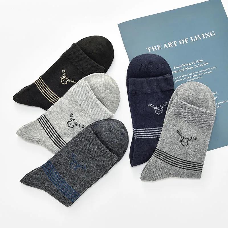 Men's Winter Tube Socks Fashion Variety of Printed Sports Deodorant Socks Thickened Warm Tube Sockskings