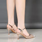 Sandals Women's Summer High-heeled Cat Heels All-match Mesh Breathable Stiletto Heels Women's Shoes