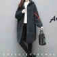 Autumn and Winter Plus Size Loose Sweater Mid-length Knitted Cardigan Jacket Jacquard Pattern Female Jacket