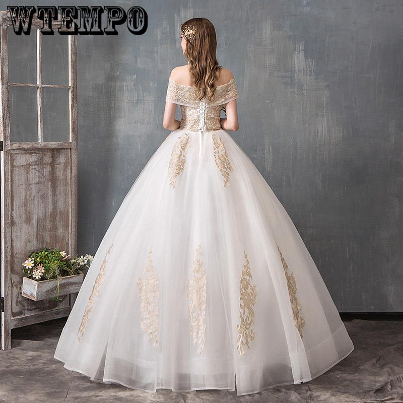Luxury Lace Embroidery Wedding Dresses Long Train Sweetheart Elegant Plus size Vestido De Noiva