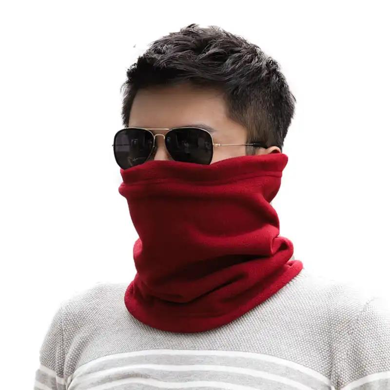 Men's Scarf Warm In Winter All-match Fleece Thickened Winter Riding Windproof and Warm