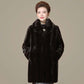 Winter Imitation Mink Fur Coat Female Fur One-piece Imitation Mink Velvet Fur Coat Mid-length Thickening