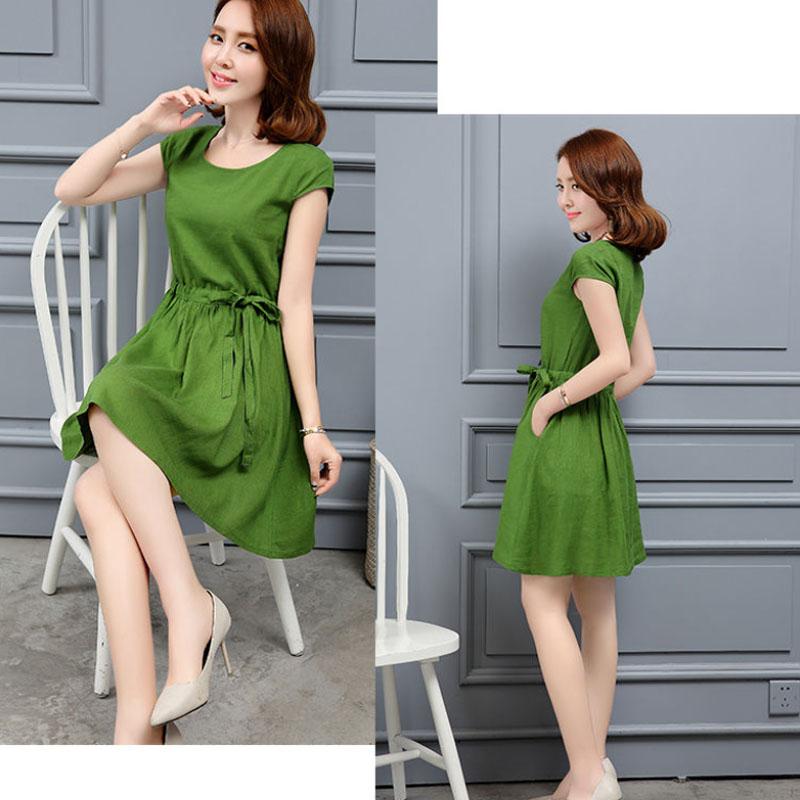 Summer Casual Short Dress Women Short Sleeve Bodycon Dress Elegant and Comfortable Dresses for Youth Lady
