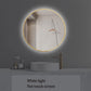 Smart Bath Mirrors No Need To Punch LED Aluminum Frame Round Bathroom Mirror Wall Mounted Mirror with Light