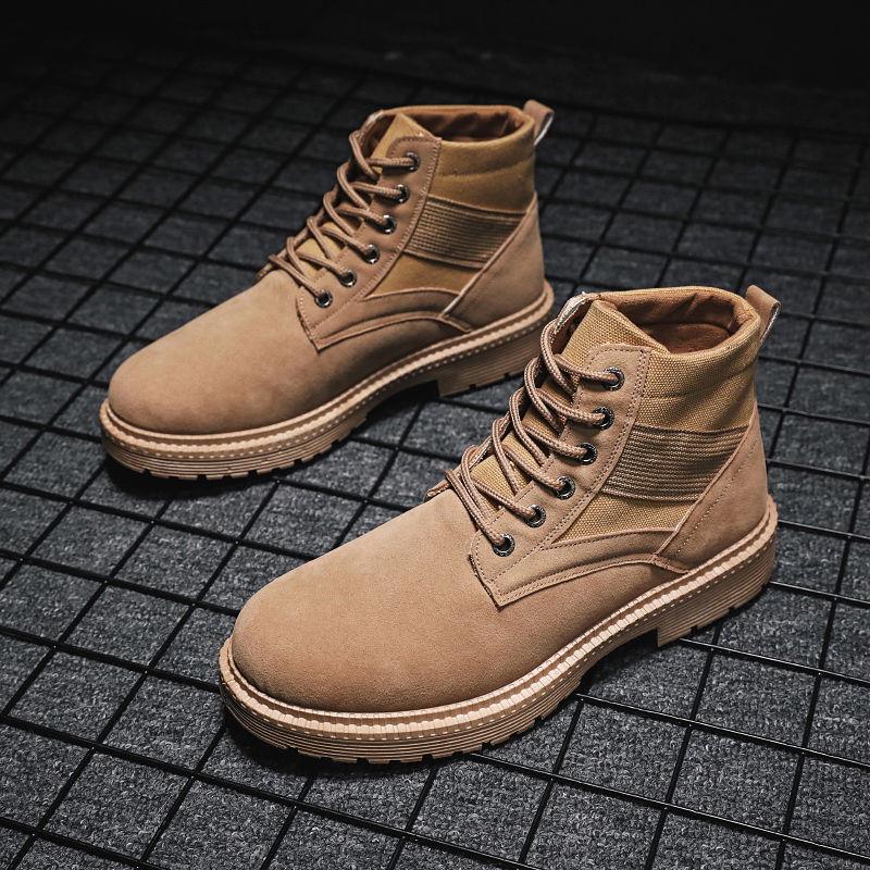 Martin Boots Men's Autumn Footwear All-match High Top Shoes Men's Short Boots Military Boots