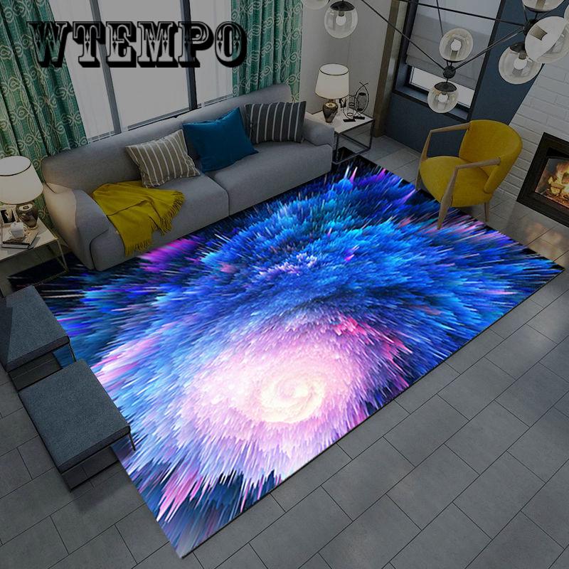 Modern Home Mat 3D Printed Area Rugs Galaxy Space Large Carpets For Living Room Bedroom Tatam