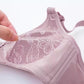 Large Size Thin Skin-friendly Bra Three-breasted Women's Underwear Without Steel Ring Comfortably Gathered