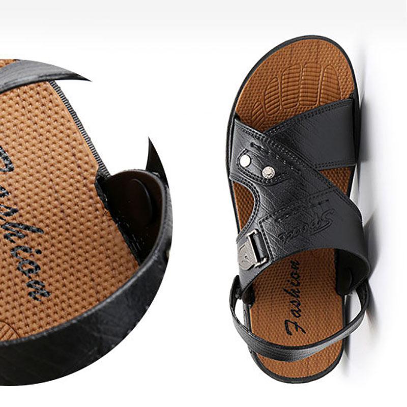 Sandals Men's Summer Shoes Youth Beach Shoes Dual-use Middle-aged Waterproof Men's Sandals and Slippers