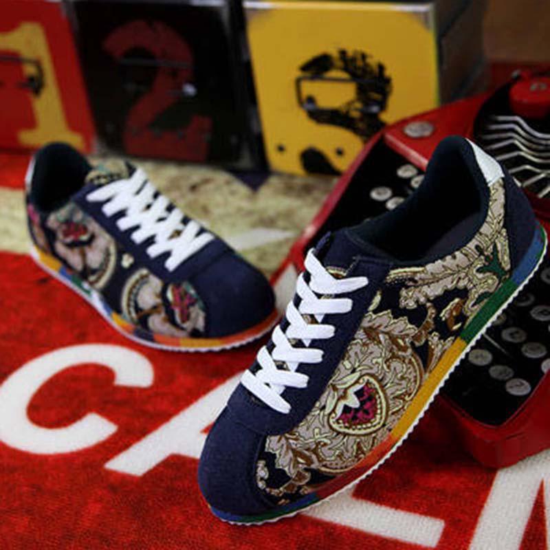 Plus Size39-44 Men Sneakers Chinese Style Running Basketball Shoes Breathable Lightweight Shoeses