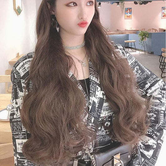 Fashion Women Lady Long Curly Wavy Hair Full Wigs Cosplay Party Hair Extension