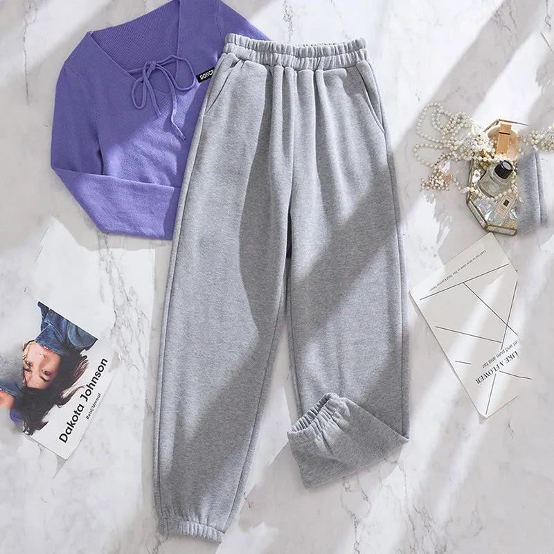 Spring and Summer Casual Pants Korean Version of Loose Small Man All-match Thin Section Waistband Sports Pants Women's Trend