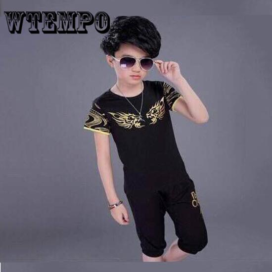 Summer Baby Boys Girls Clothes Sets Short Sleeve Letter Print T-shirt Tops+Shorts Outfits